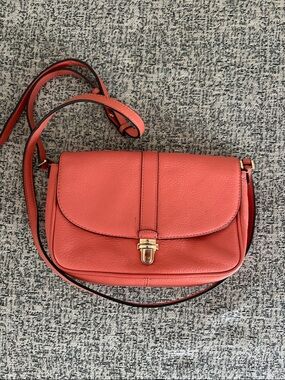Michael Kors Coral Crossbody Leather Shoulder Bag